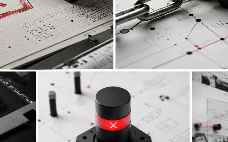 NO stamp on a ledger surface